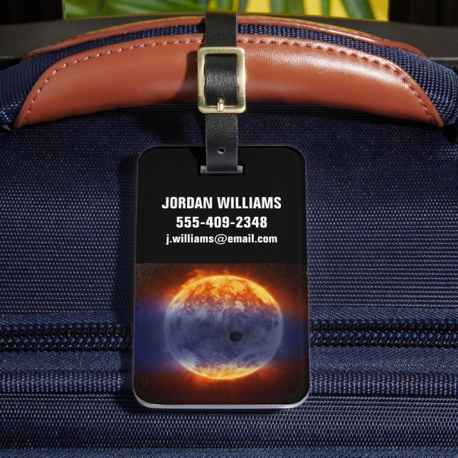 Étiquette À Bagage Nuage De Gaz Hydrogène Au Large De L'Exoplanète Gj (Insitu Rectoal 2)