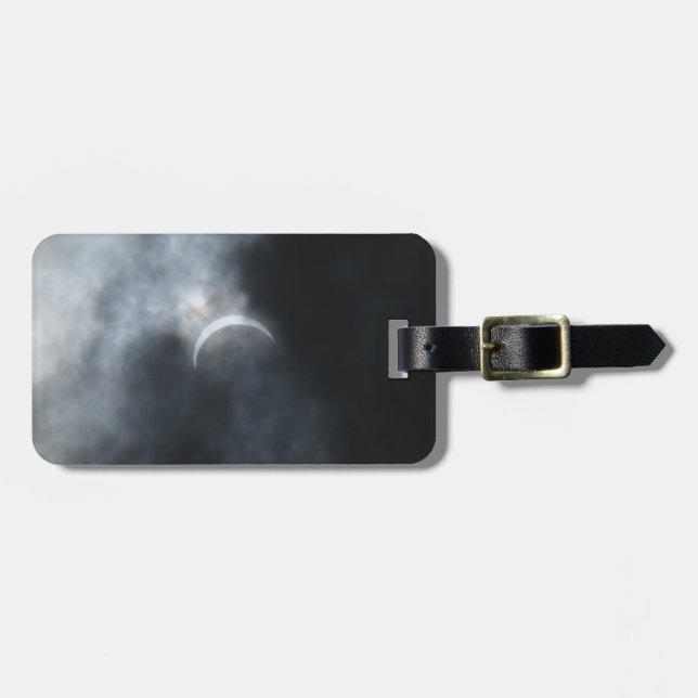 Étiquette À Bagage Nuages éffrayants de tempête Eclipse 2017 (Devant horizontal)