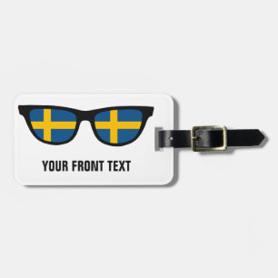 Étiquette À Bagage Numéro de bagage personnalisé de Swedish Shades