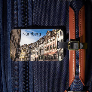 Étiquette À Bagage Nuremberg Cityscape Bavière Allemagne Souvenir