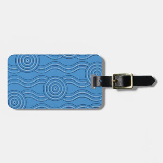 Étiquette À Bagage Ocean Personnalisable Nom Australian Dreamtime