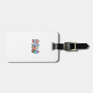 Étiquette À Bagage Œufs de Pâques Tasses de Café Lapin Latte Crème Gl