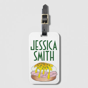 Étiquette À Bagage Oeufs Personnalisés Benedict Petit-Déjeuner Repas