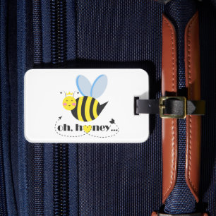 Étiquette À Bagage Oh Honey Valentines reine Bee caractère avec tiara