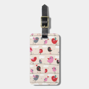 Étiquette À Bagage Oiseaux dans l'amour