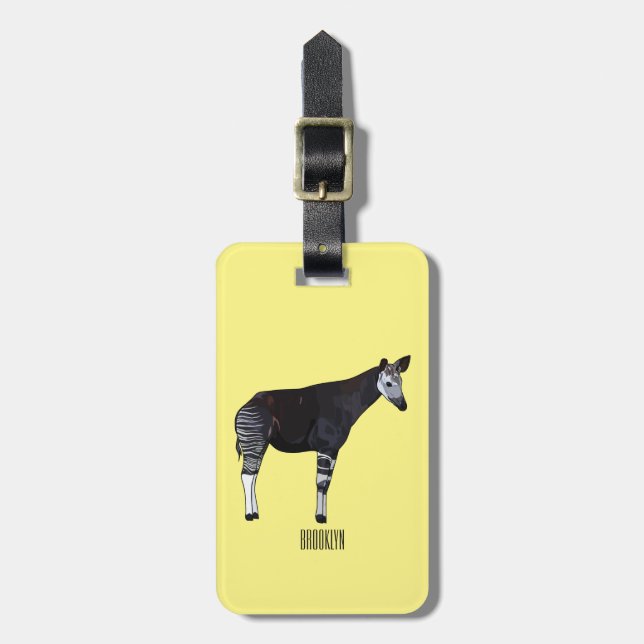 Étiquette À Bagage Okapi (Devant Vertical)