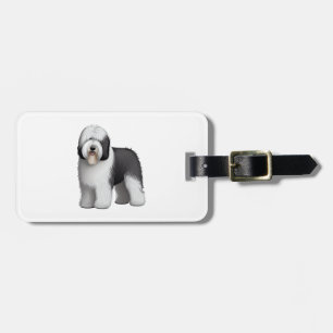 Étiquette À Bagage Old English Sheepdog 10