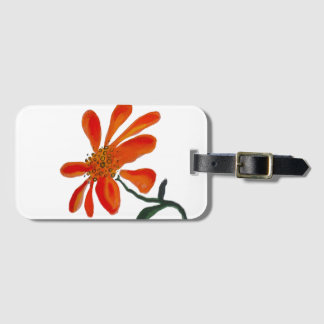 Étiquette À Bagage Orange flower by Lydia's Art Sangria