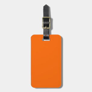 Étiquette À Bagage Orange solide