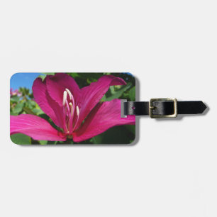 Étiquette À Bagage Orchidée Fleurie tropicale Florale