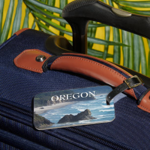 Étiquette À Bagage Oregon Pittoresque Coastline Photo