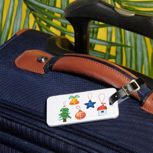 Étiquette À Bagage Ornements de Noël décoratifs