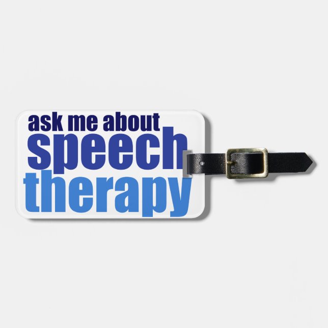 Étiquette À Bagage Orthophoniste (Devant horizontal)