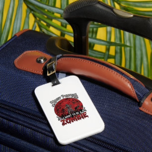 Étiquette À Bagage Oublier Princesse Zombie Lune de Sang Cimetière Ch