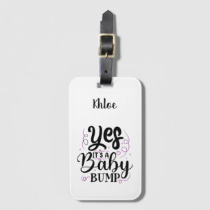 Étiquette À Bagage Oui, c'est une bosse de bébé - Faire-part de gross