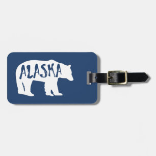 Étiquette À Bagage Ours d'Alaska