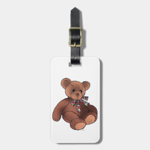 Étiquette À Bagage Ours de nounours Brown