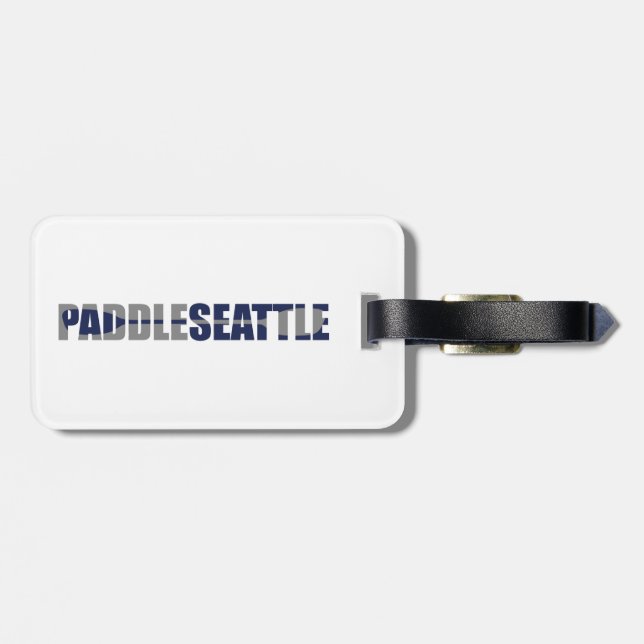 Étiquette À Bagage Paddle Seattle Kayaking (Dos horizontal)