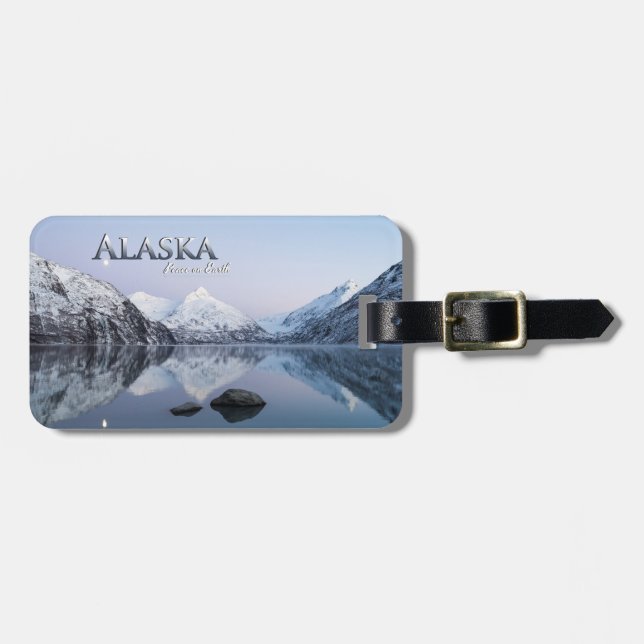 Étiquette À Bagage Paix de l'Alaska sur terre (Devant horizontal)