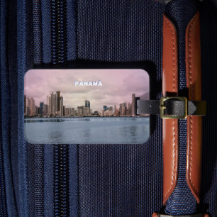 Étiquette À Bagage Panama Skyline