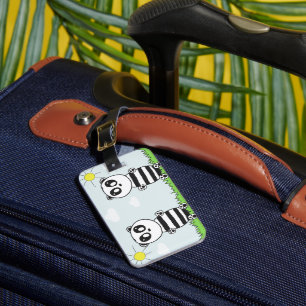 Étiquette À Bagage Panda Kids