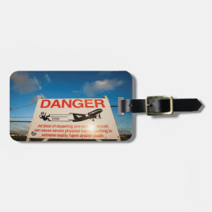 Étiquette À Bagage Panneau d'avertissement près d'aéroport de St