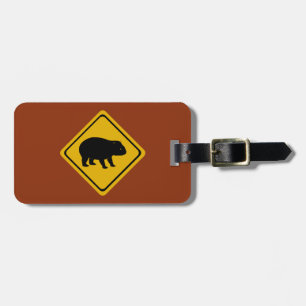 Étiquette À Bagage Panneau routier australien - wombat -électronique