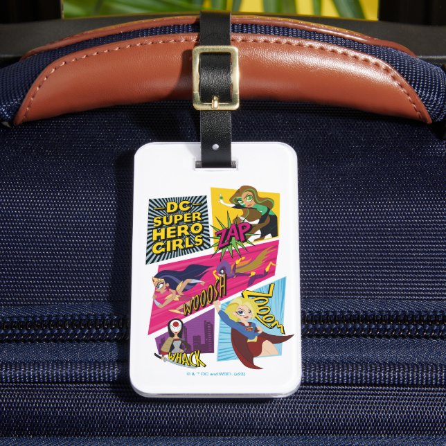 Étiquette À Bagage Panneaux d'action pour filles Super Hero DC (Insitu Rectoal 2)