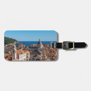 Étiquette À Bagage Panorama de la ville de Dubrovnik - Croatie