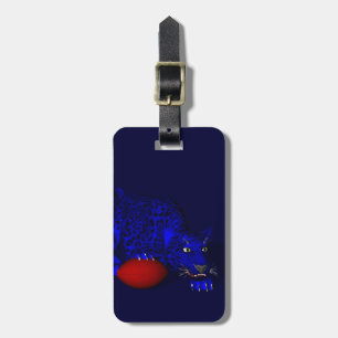 Étiquette À Bagage Panthère bleue