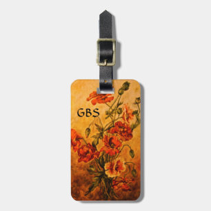 Étiquette À Bagage Papes victoriennes Peinture Tags avec Monogramme p