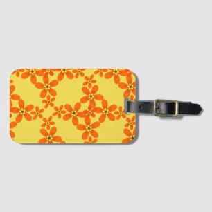 Étiquette À Bagage papier peint rétro orange 1970