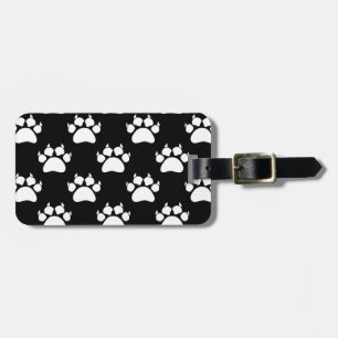 Étiquette À Bagage Papiers et Motifs blancs pour chats Imprimer
