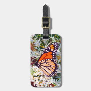 Étiquette À Bagage Papillon de monarque que tout le dégagement pour