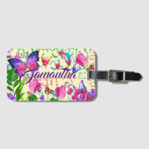 Papillon Motif Voyage personnel Mauve Lilac
