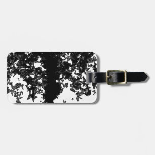 Étiquette À Bagage papillon noir