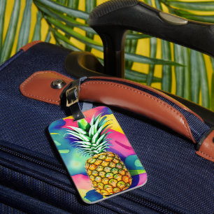 Étiquette À Bagage Paradis de l'ananas