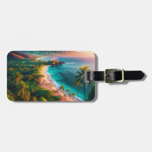 Étiquette À Bagage Paradis tropical de l'île de Maui