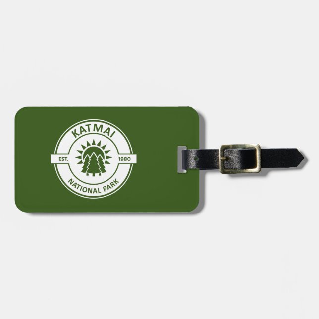 Étiquette À Bagage Parc national de Katmai Sun Trees (Devant horizontal)