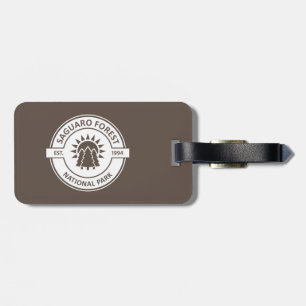 Étiquette À Bagage Parc national de la forêt de Saguaro Sun Trees