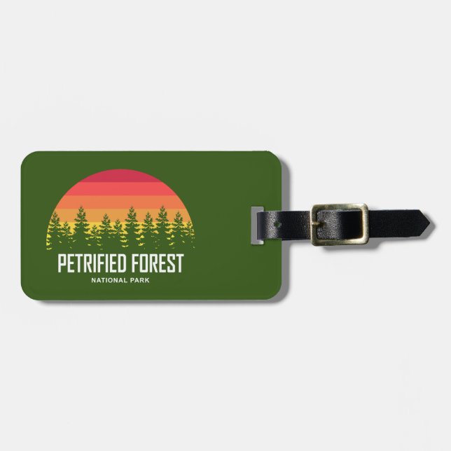 Étiquette À Bagage Parc national de la Forêt Petrifiée (Devant horizontal)