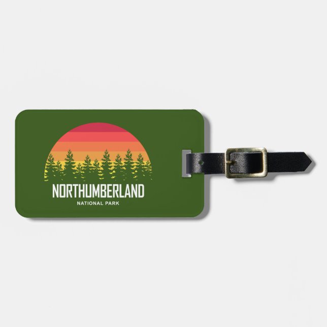 Étiquette À Bagage Parc national de Northumberland (Devant horizontal)