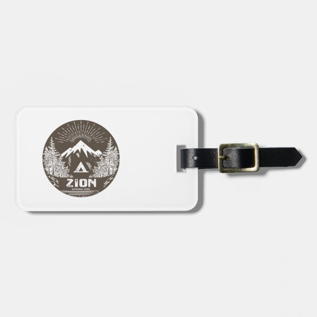 Étiquette À Bagage Parc national de Zion (Devant horizontal)