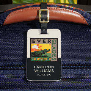Étiquette À Bagage Parc national des Everglades Floride