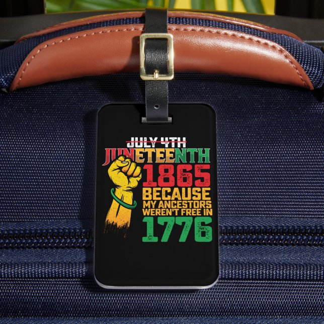 Étiquette À Bagage Parce que Mes ancêtres n'étaient pas libres en 177 (Insitu Rectoal 2)