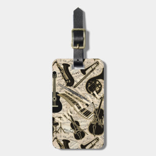 Étiquette À Bagage Partition et instruments Black/Gold ID481