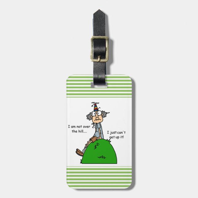 Étiquette À Bagage Pas au-dessus de l'humour de colline (Devant Vertical)
