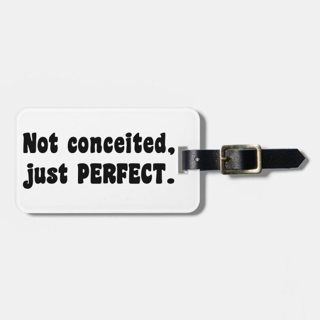 Étiquette À Bagage Pas Concédé, Juste Parfait (Devant horizontal)