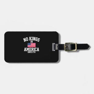 Étiquette À Bagage Pas de rois en Amérique Drapeau USA Rétro Style Co