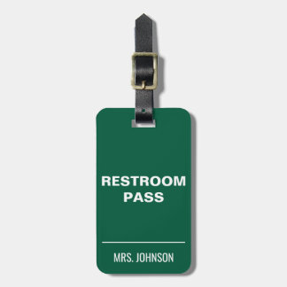Étiquette À Bagage Passeport de salle de bain pour les enseignants